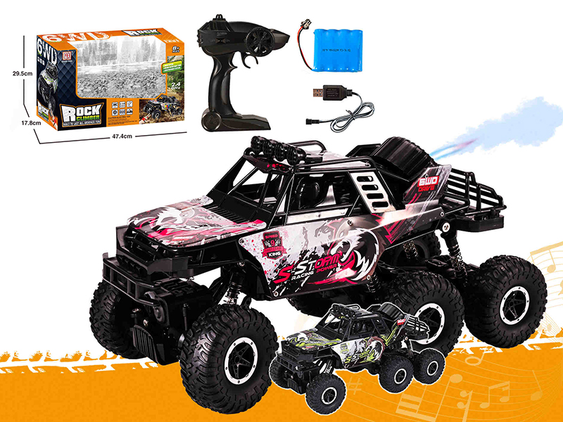1:10 2.4G Remote Control Aluminum Alloy Cross Country Car(Single Mode Remote Control + Spray)