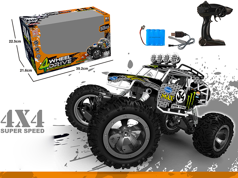 1:12 Remote Control Four-Wheel Aluminum Alloy Cross Country Car