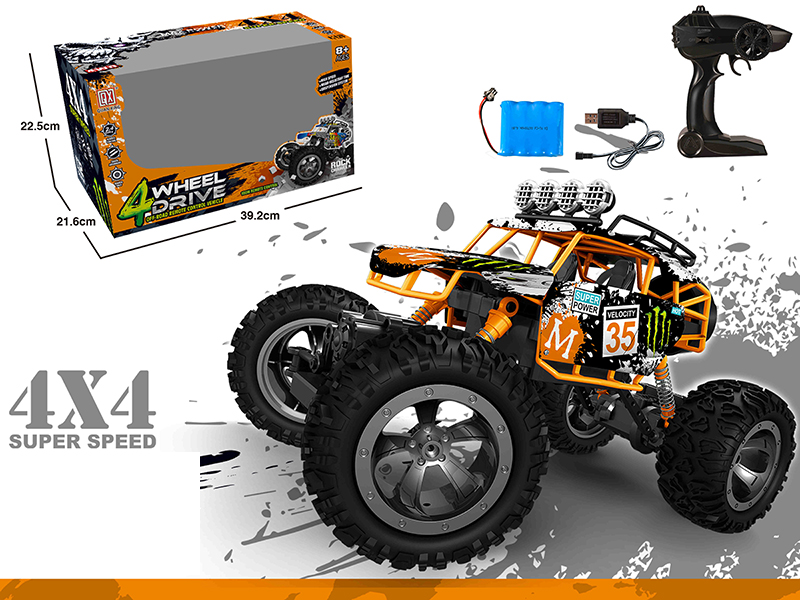 1:12 Remote Control Four-Wheel Aluminum Alloy Cross Country Car