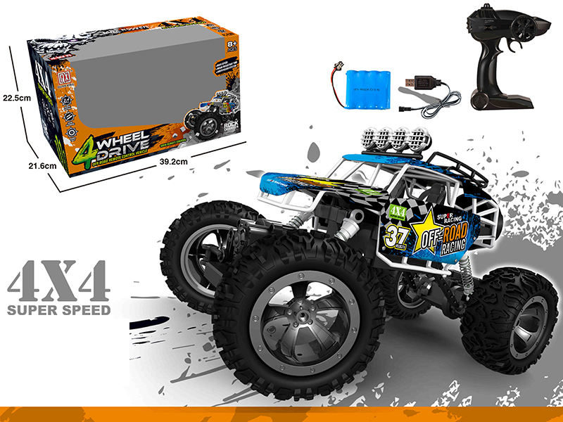 1:12 Remote Control Four-Wheel Aluminum Alloy Cross Country Car