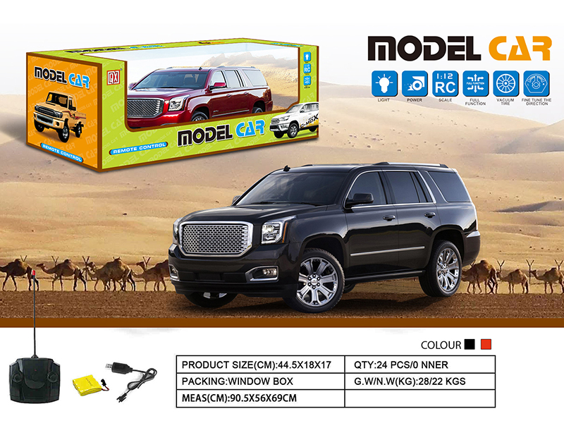 1:12 GMC 4-Channel Remote Control Car