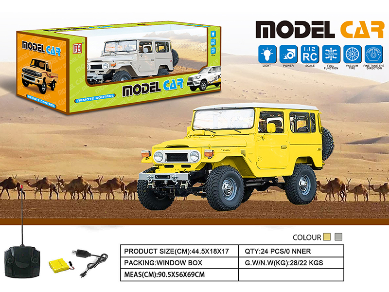 1:12 Jeep 4-Channel Remote Control Car