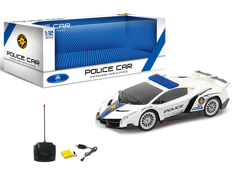 1:12 Lamborghini Veneno 4-Channel Remote Control Police Car