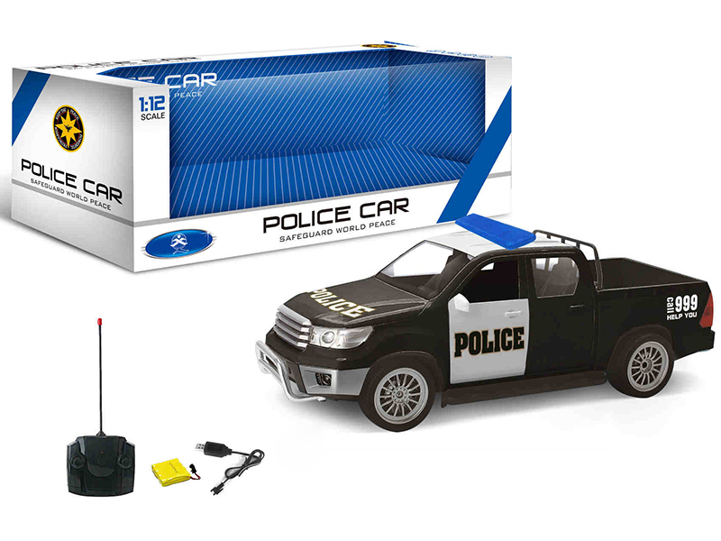 1:12 Pickup 4-Channel Remote Control Police Car
