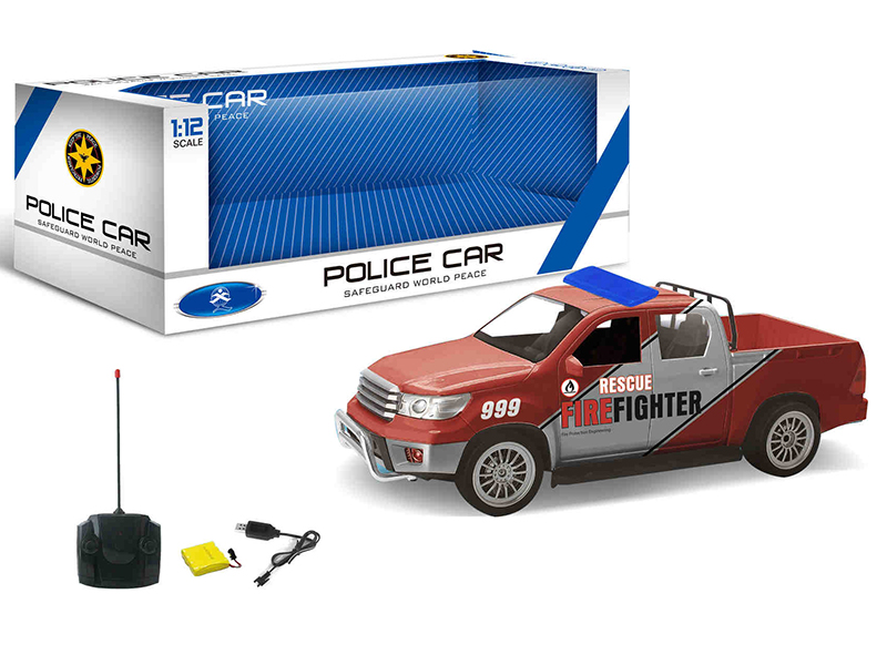 1:12 Pickup 4-Channel Remote Control Police Car