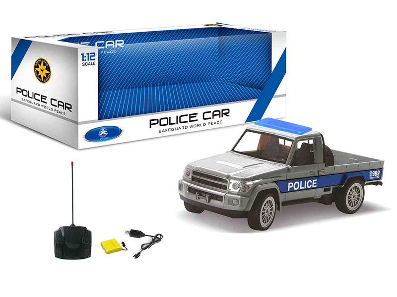 1:12 Pickup 4-Channel Remote Control Police Car