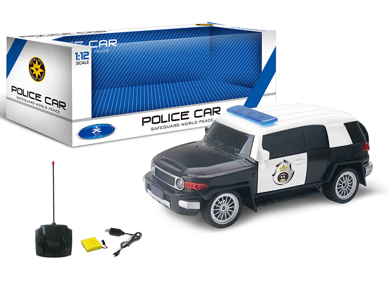 1:12 Land Cruiser 4-Channel Remote Control Police Car