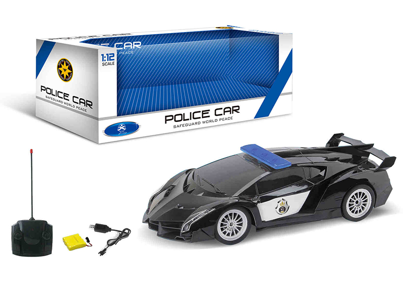 1:12 Lamborghini Veneno 4-Channel Remote Control Police Car