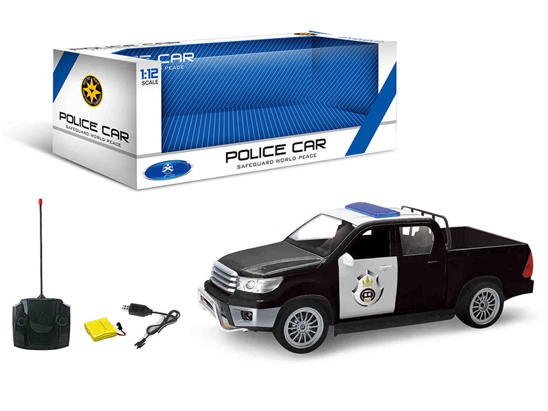1:12 Pickup 4-Channel Remote Control Police Car