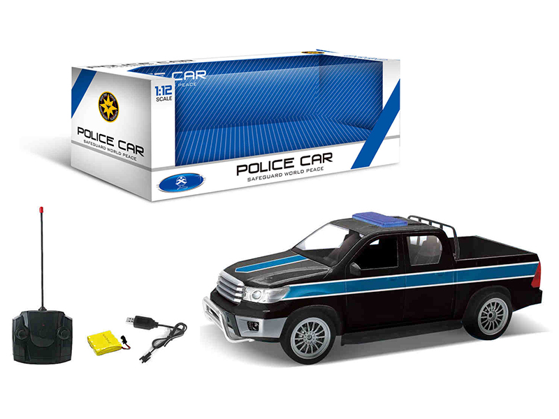 1:12 Pickup 4-Channel Remote Control Police Car