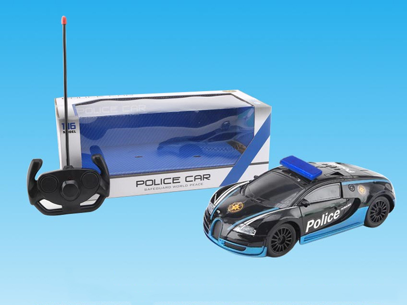 1:16 Bugatti 4-Channel Remote Control Police Car