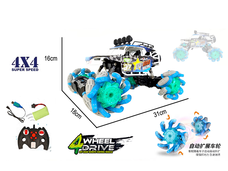 1:12 2.4G Remote Control 4WD Aluminum Alloy Climbing Cross Country Car