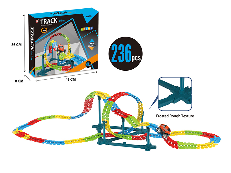 236PCS B/O Luminous Rail Car With Varied Lights