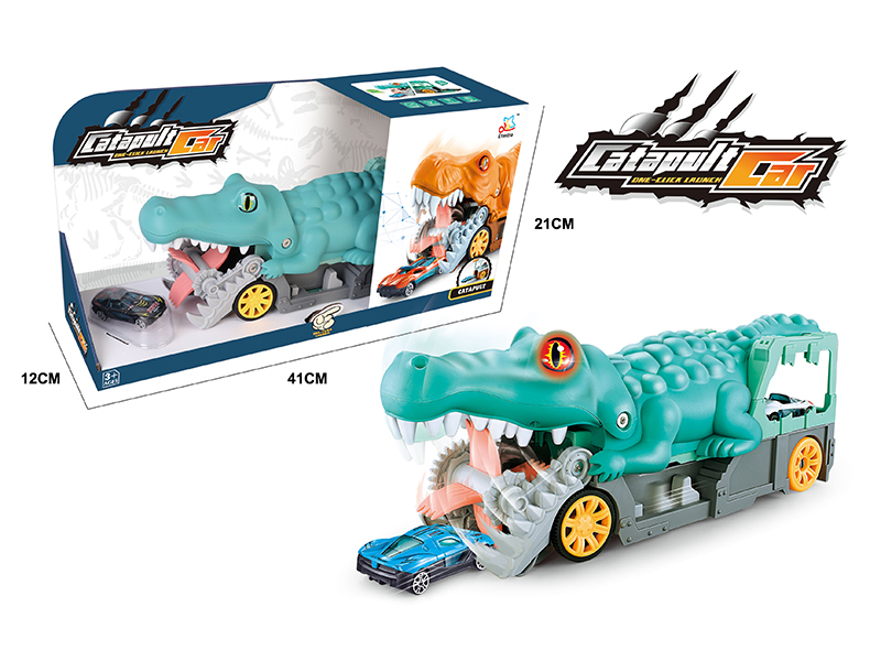 Crocodile Ejection Alloy Devouring Car With Light And Sound