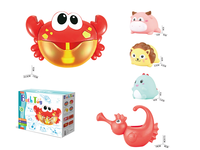 5PCS Bath Water Bubbling Crab Set