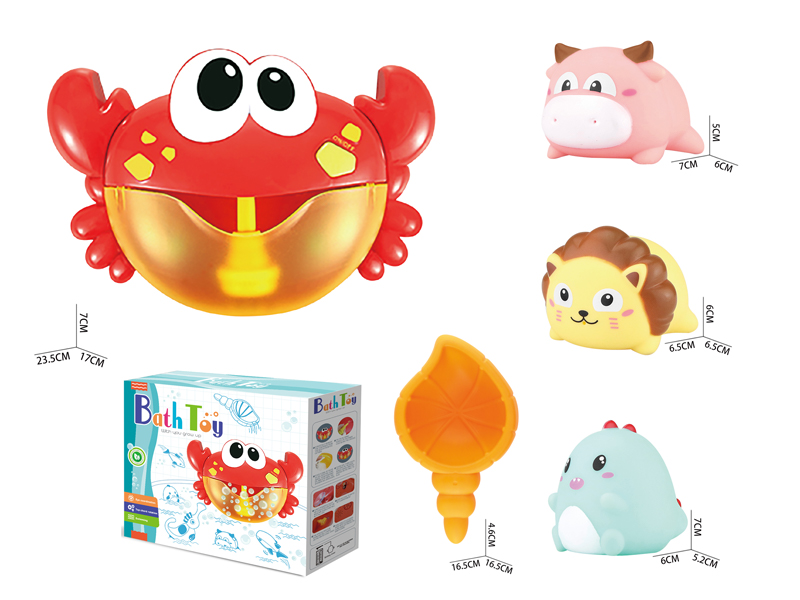 5PCS Bath Water Bubbling Crab Set