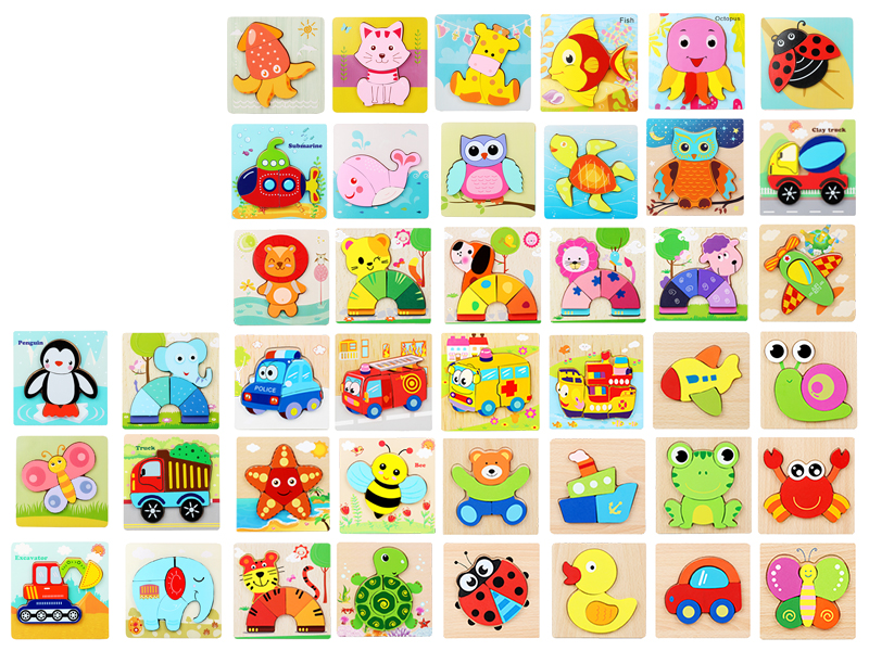 Wooden Stereoscopic Puzzle