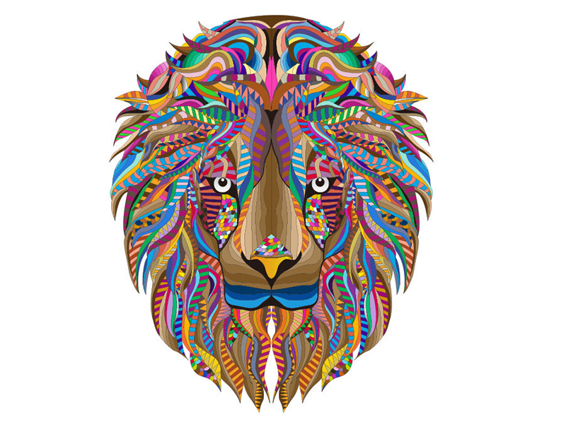 Wooden Irregular Shaped Puzzle(Lion)