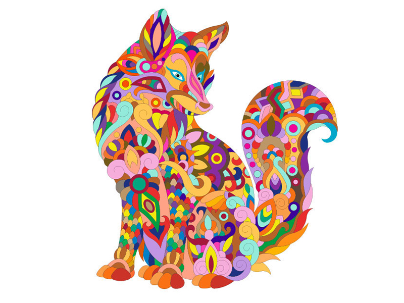 Wooden Irregular Shaped Puzzle(Wolf)