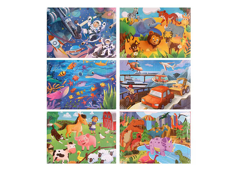 60pcs Wooden Puzzle