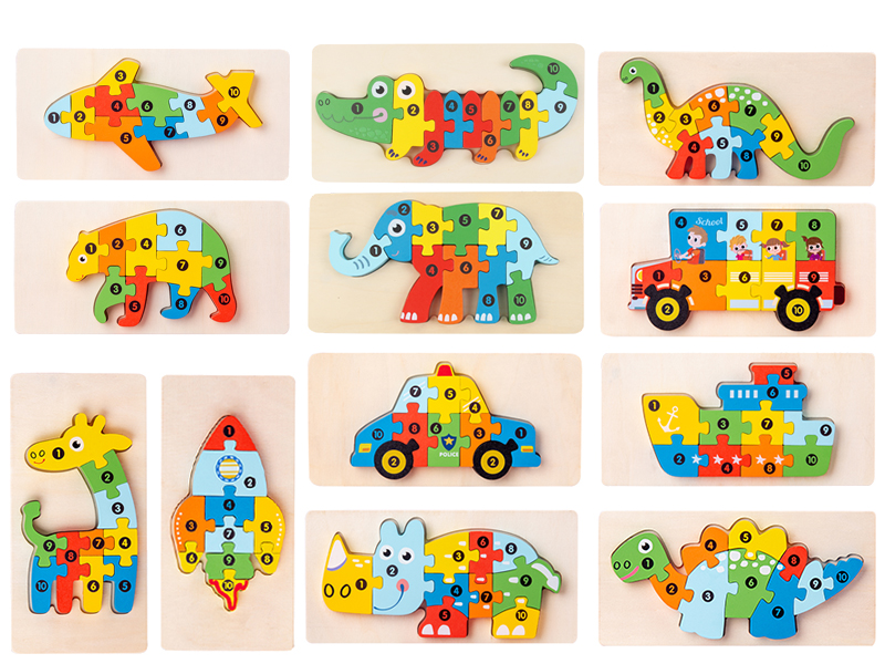 Wooden Stereoscopic Puzzle (12)