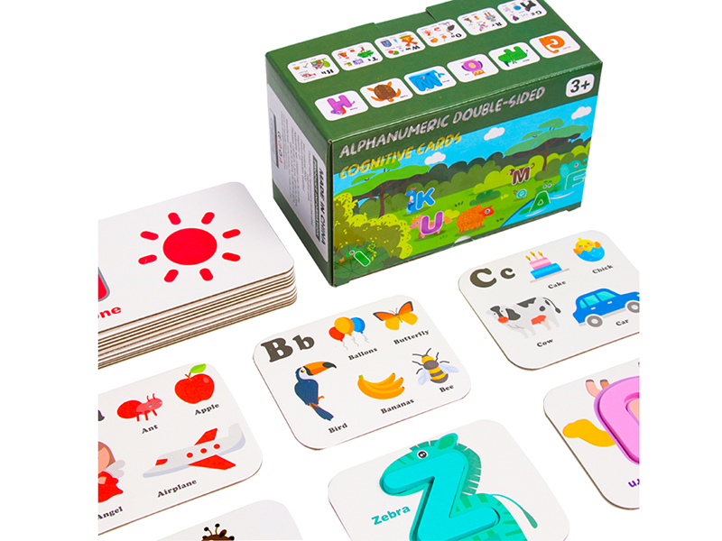 Alphanumeric Dounble-Sided Cognitive Cards