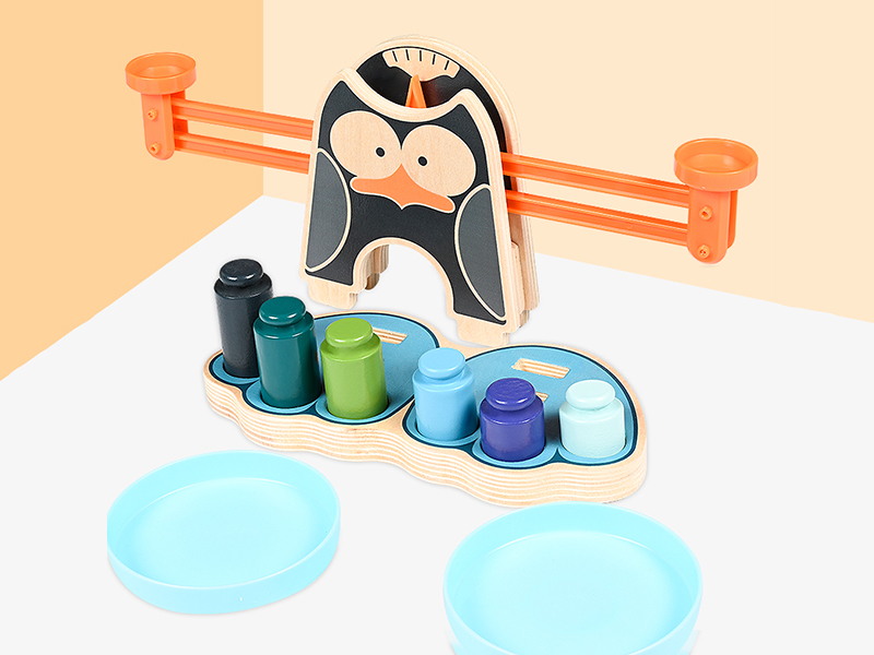 Wooden Penguin Balance
