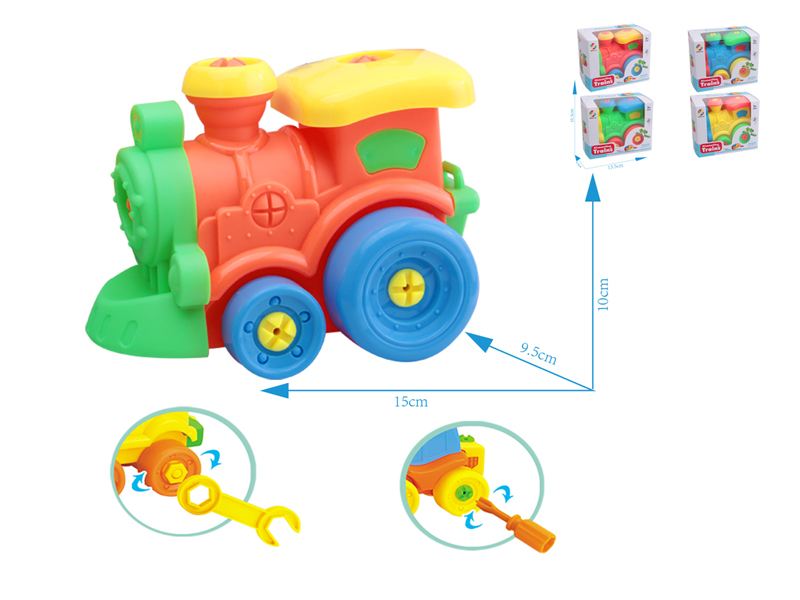 Solid Color Slide Disassembly And Assembly Train