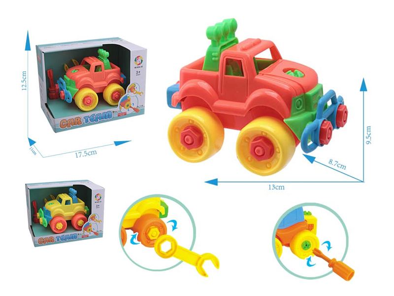 Solid Color Slide Disassembly And Assembly Of Off-Road Vehicle