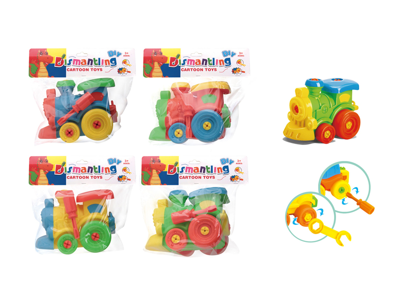 Solid Color Sliding Disassembly And Assembly Train