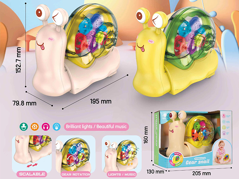 B/O Go And Bump Music Transparent Gear Snail