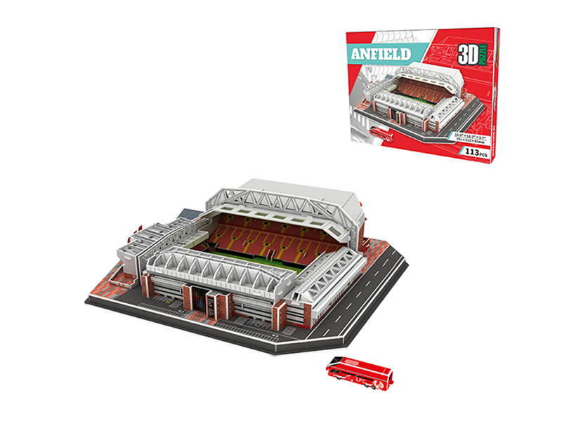 113PCS 3D Puzzle Liverpool Anfield Stadium