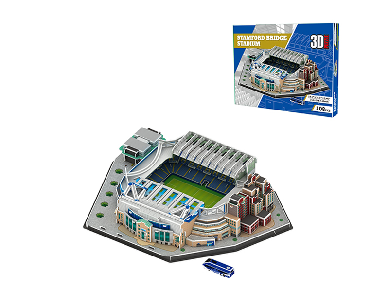 108PCS 3D Jigsaw Puzzle Chelsea Stamford Bridge Stadium