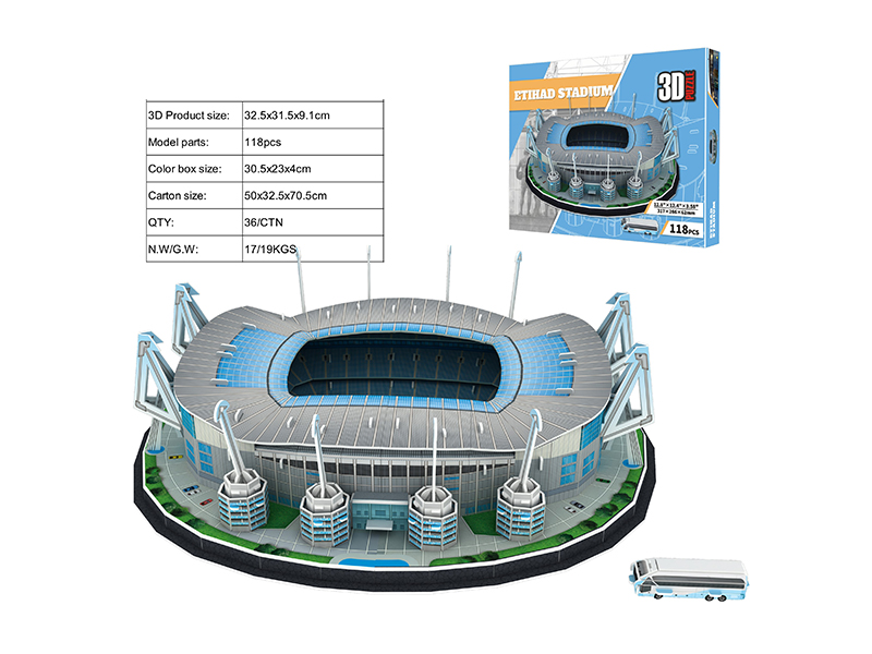 118PCS 3D Puzzle Manchester Stadium