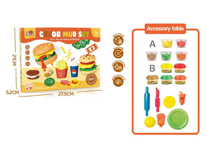 Hamburger Fries Clay Set