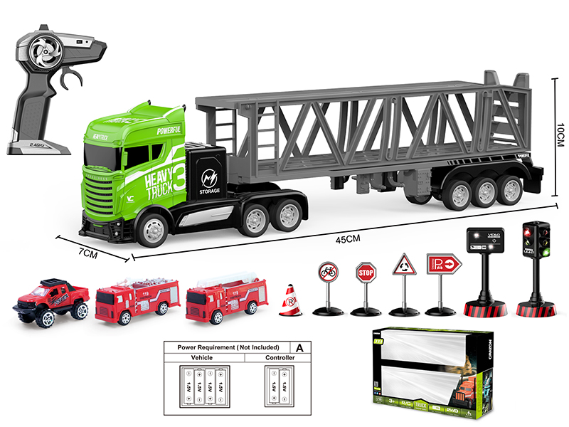 1:16 2.4G 4-Channel Remote Control Trailer(With Fire Engine)