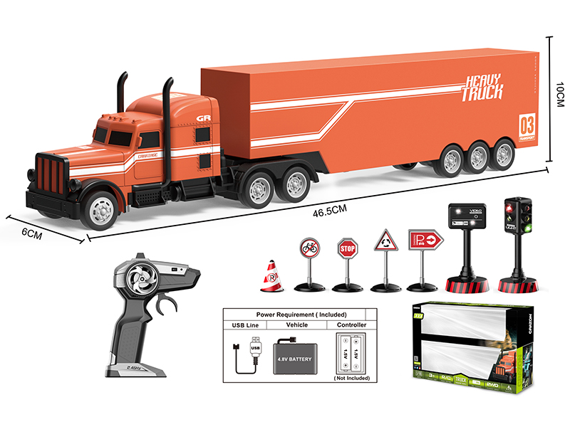 1:16 2.4G 4-Channel Remote Control Trailer