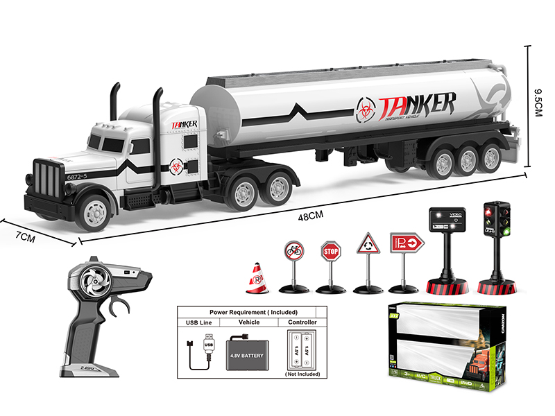 1:16 2.4G 4-Channel Remote Control Trailer