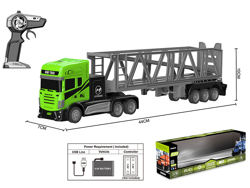1:16 2.4G 4-Channel Remote Control Tow Truck