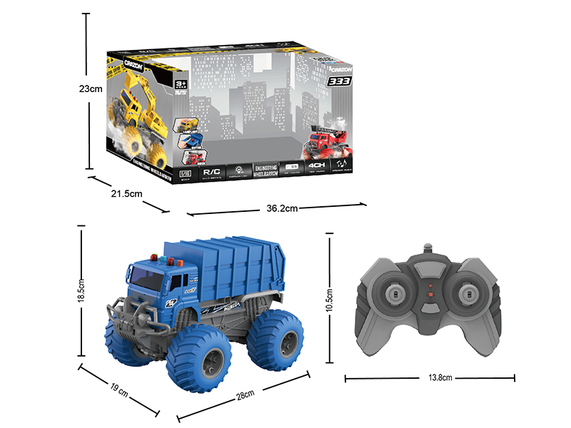 2.4G Remote Control Engineering Truck With Sound And Light