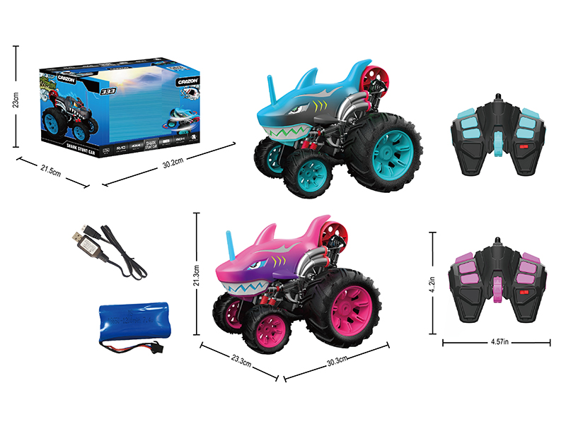 2.4G Remote Control Five-Wheel Shark Car