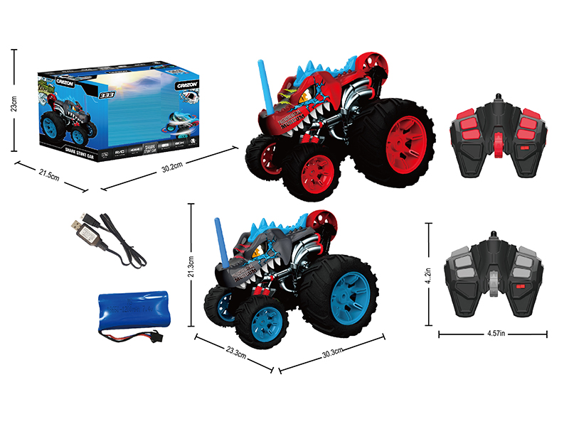 2.4G Remote Control Five-Wheel Shark Car