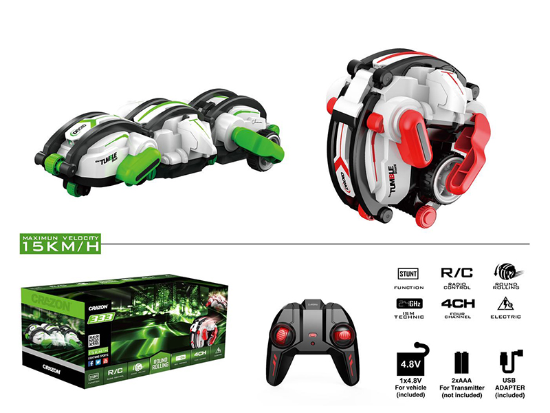 1:10 2.4G Remote Control High Speed Deformation Stunt Car