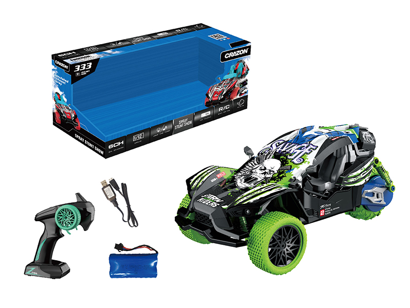 1:16 2.4G 8-Channel Remote Control Spray Stunt Car With Light And Music