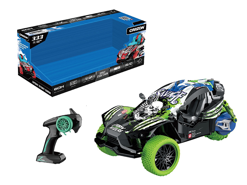 1:16 2.4G 8-Channel Remote Control Spray Stunt Car With Light And Music