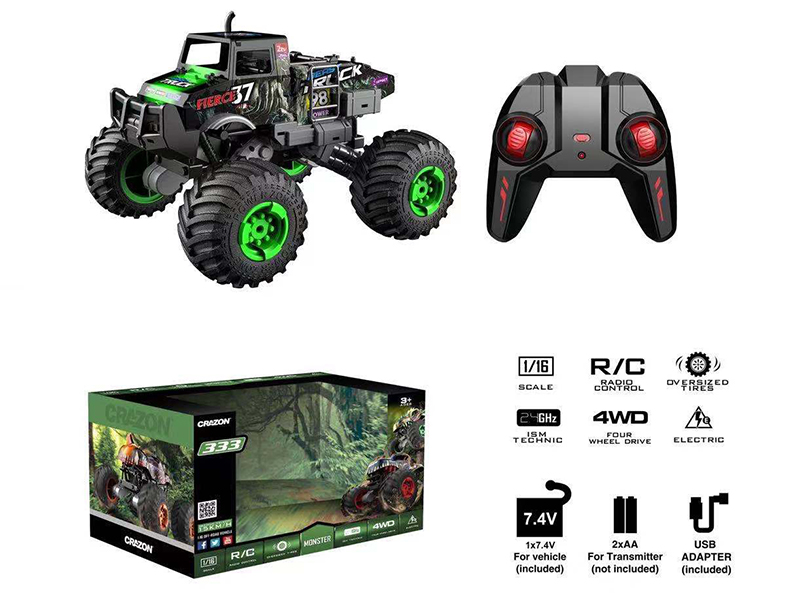 1:16 Remote Control 4WD High Speed Dinosaur Car