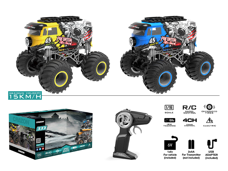 1:16 2.4G Remote Control Big Wheel Cross Country Car