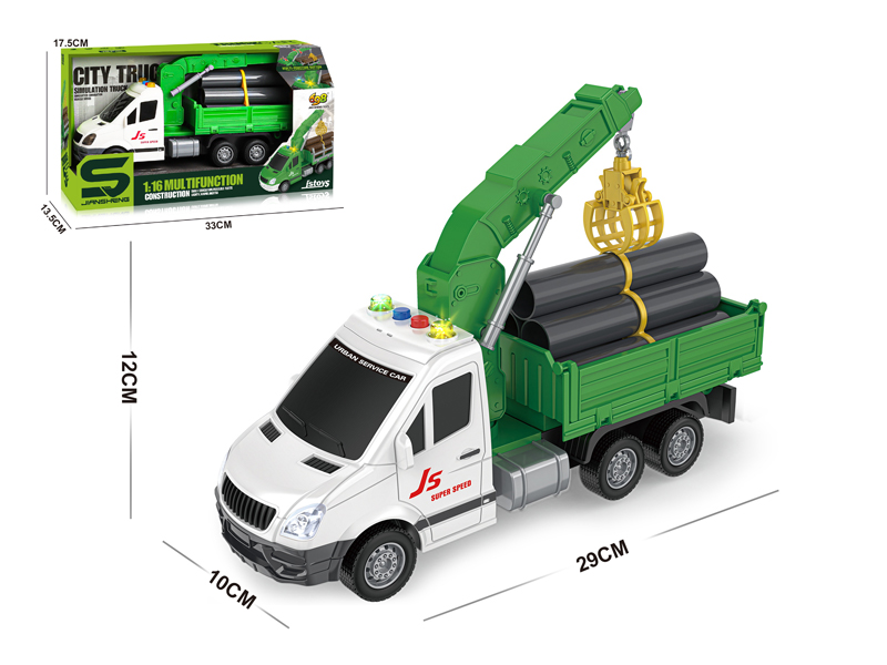 1:16 Friction Water Pipe Transporter With Light And Music