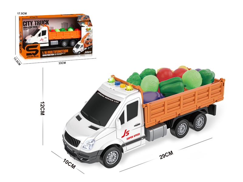 1:16 Friction Fruit Cart With Light And Music