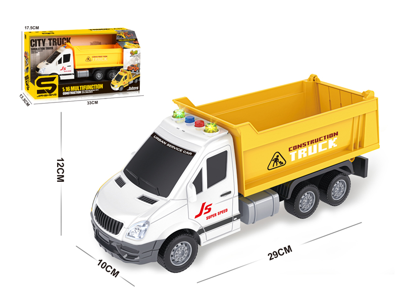 1:16 Friction Tipper Car With Light Music
